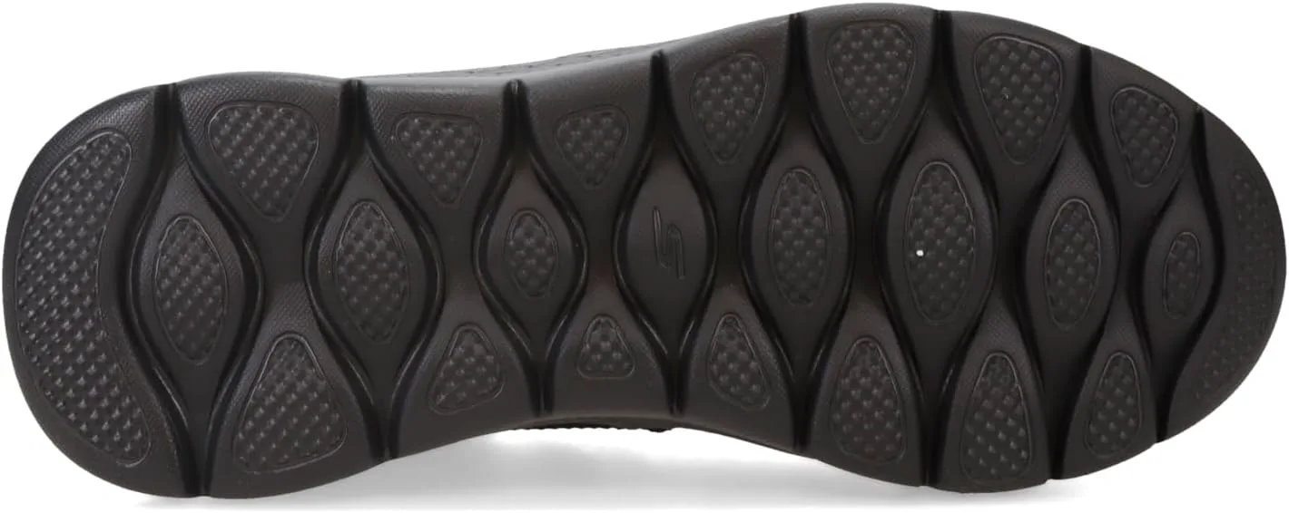 Мужские кроссовки Skechers GoWalk Flex - спортивные слипоны для прогулок с амортизирующей подошвой с воздушным охлаждением, черный — фото 4