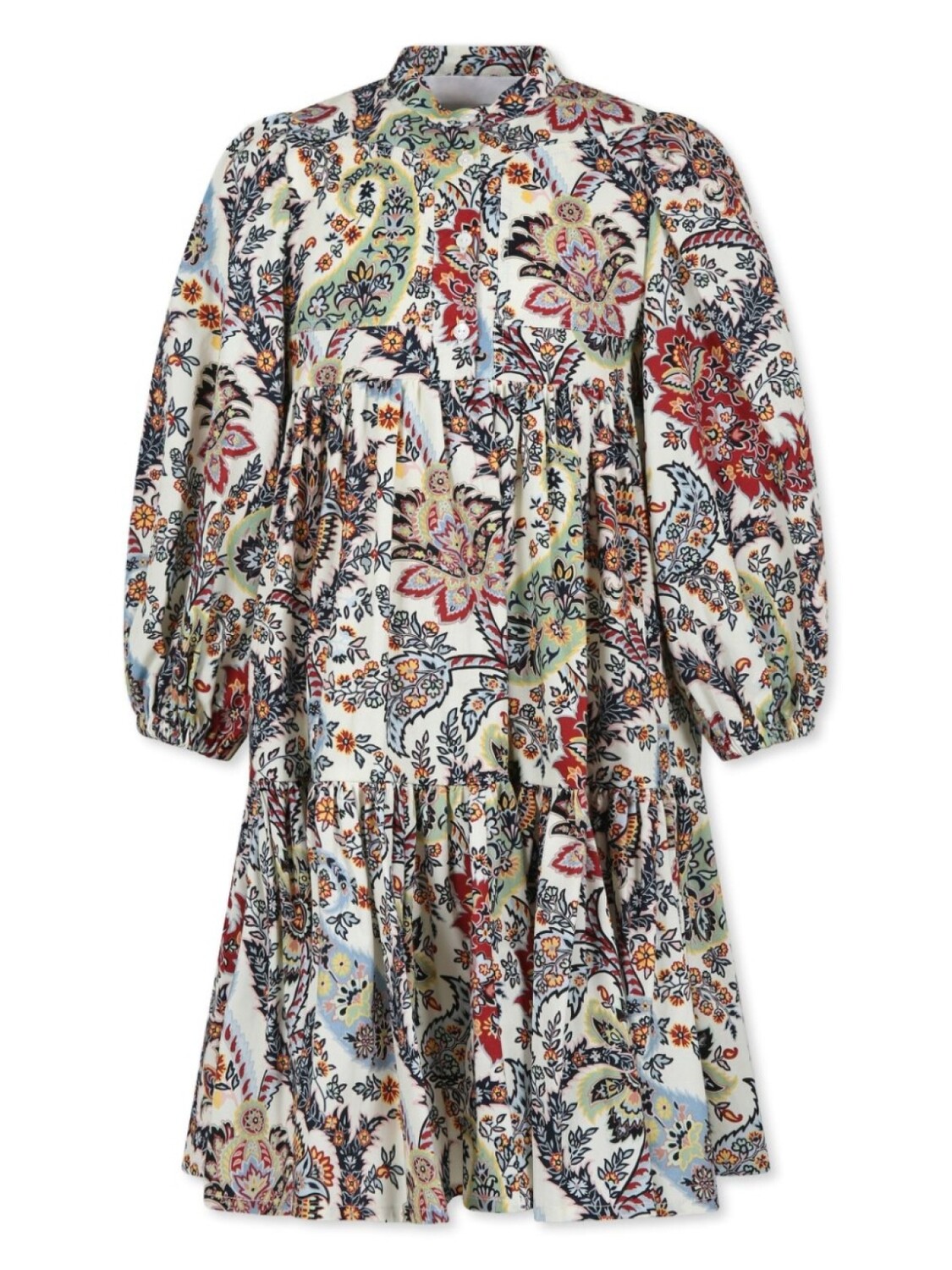 

ETRO KIDS платье с длинными рукавами и цветочным принтом, белый
