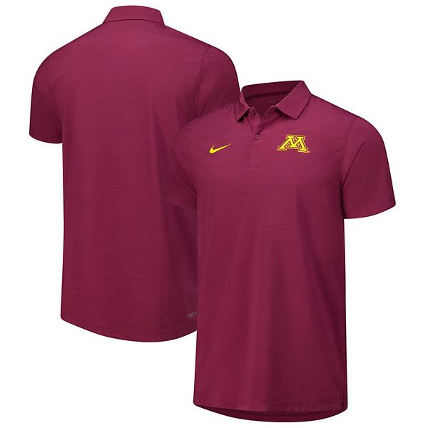 Мужская бордовая майка Minnesota Golden Gophers Performance Polo Nike — фото 2