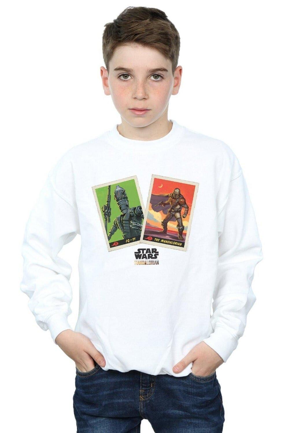 

Толстовка с мандалорскими коллекционными карточками Star Wars, белый