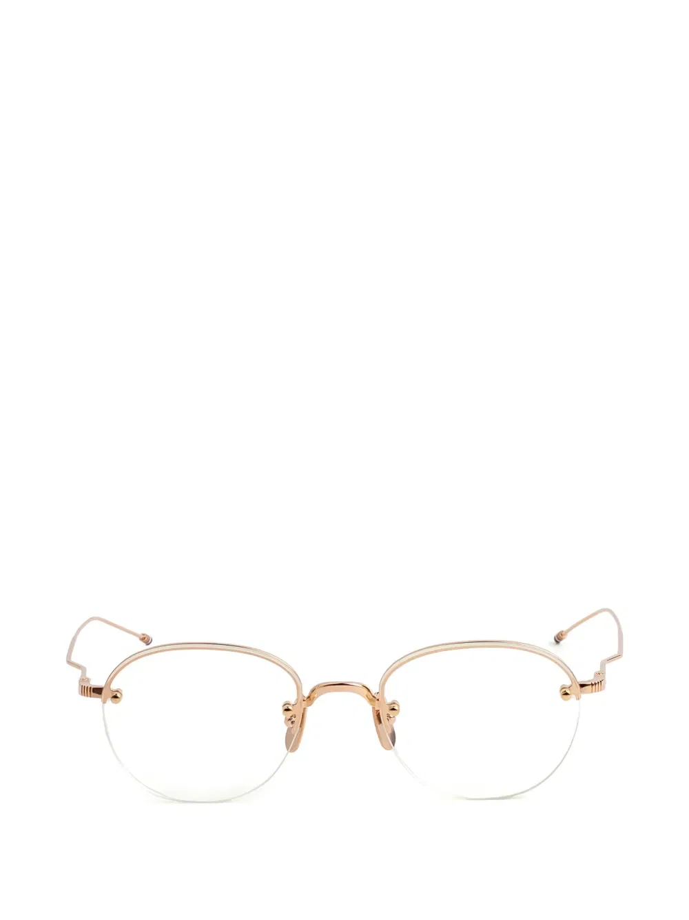 Очки в круглой оправе Thom Browne Eyewear, розовый