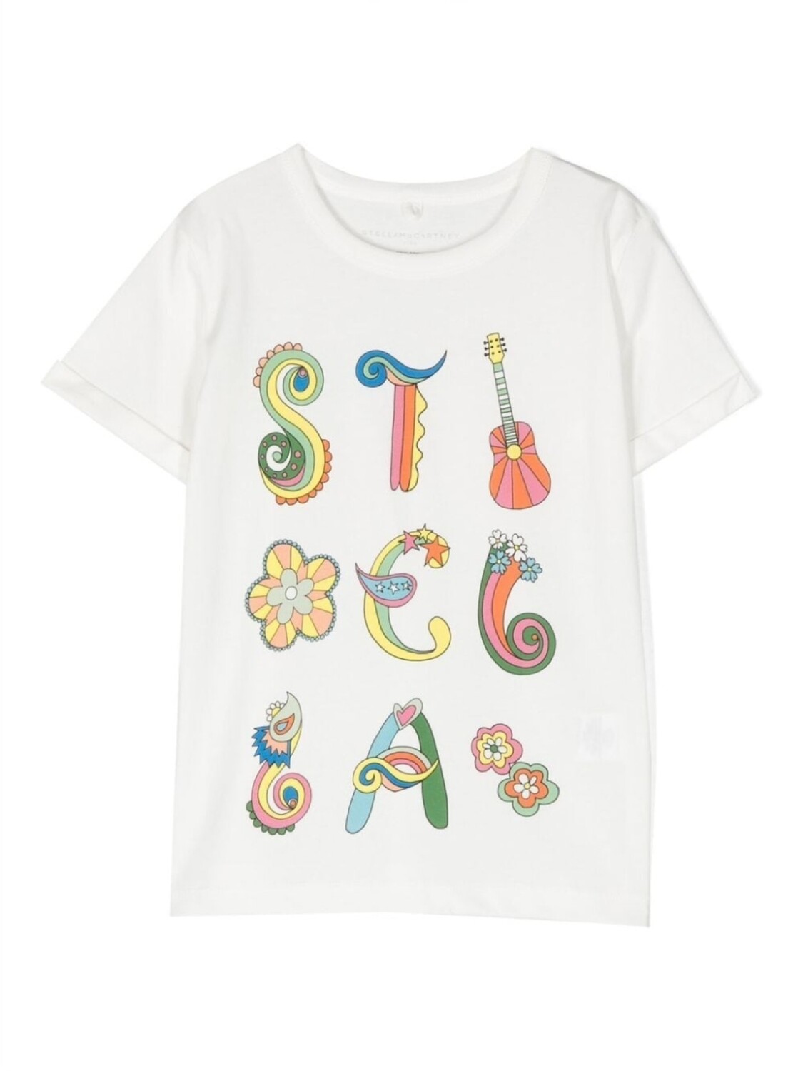 

Stella McCartney Kids футболка с логотипом, белый