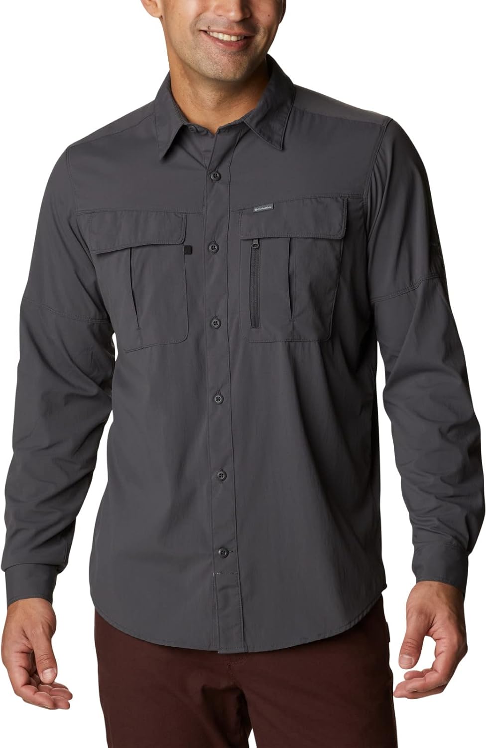 

Columbia мужская рубашка Newton Ridge II с длинным рукавом, Shark