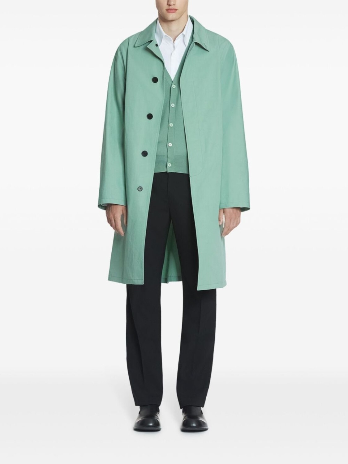 Кардиган Lanvin из мериносовой шерсти, зеленый — фото 2