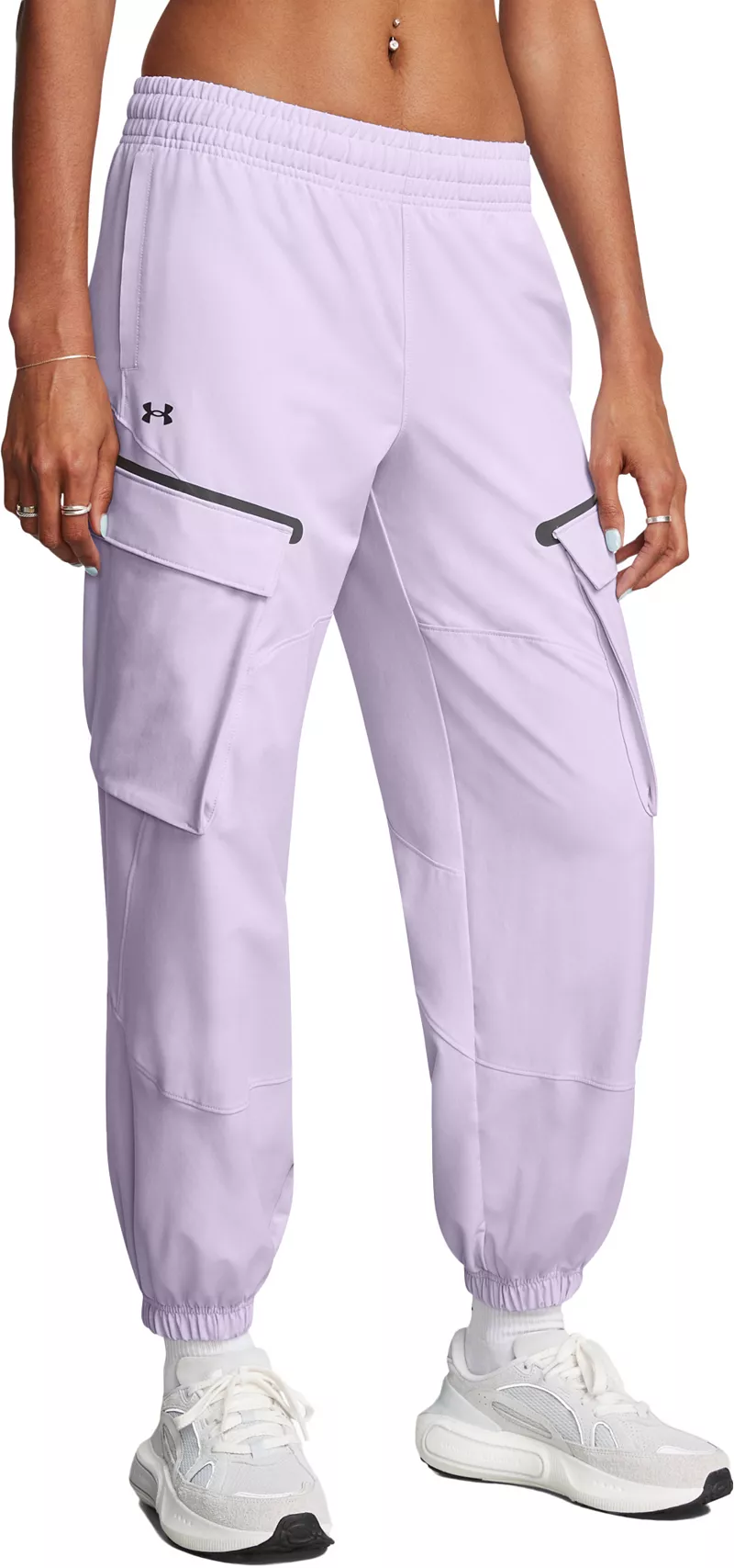 

Женские неудержимые брюки-карго Under Armour, цвет Salt Purple/Black