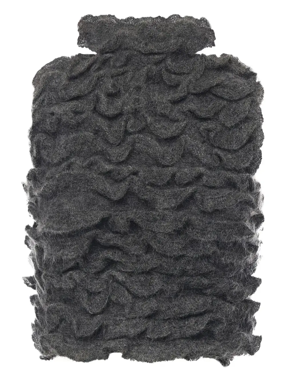 

Топ с оборками Alaïa, серый