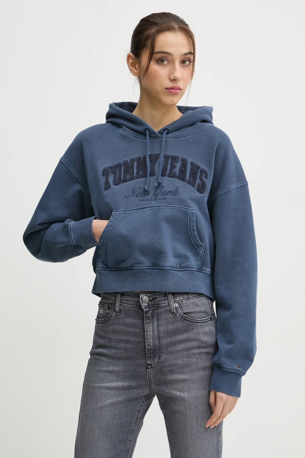 

Хлопковая толстовка Tommy Jeans, синий