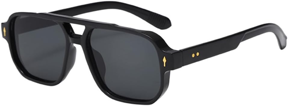 

Солнцезащитные очки с защитой от УФ-излучения UV400 | Двойная перемычка, заклепки, градиентные линзы | Яркие цветные линзы для женщин и мужчин, для занятий спортом на открытом воздухе и вождения DSVIGF, 07