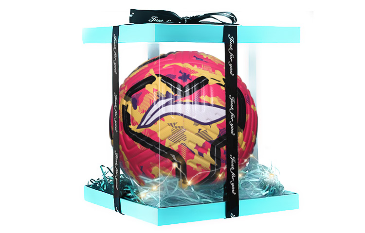 

LINING Размер 5 футбольный мяч TPU бесшовный термосварной унисекс розовый желтый