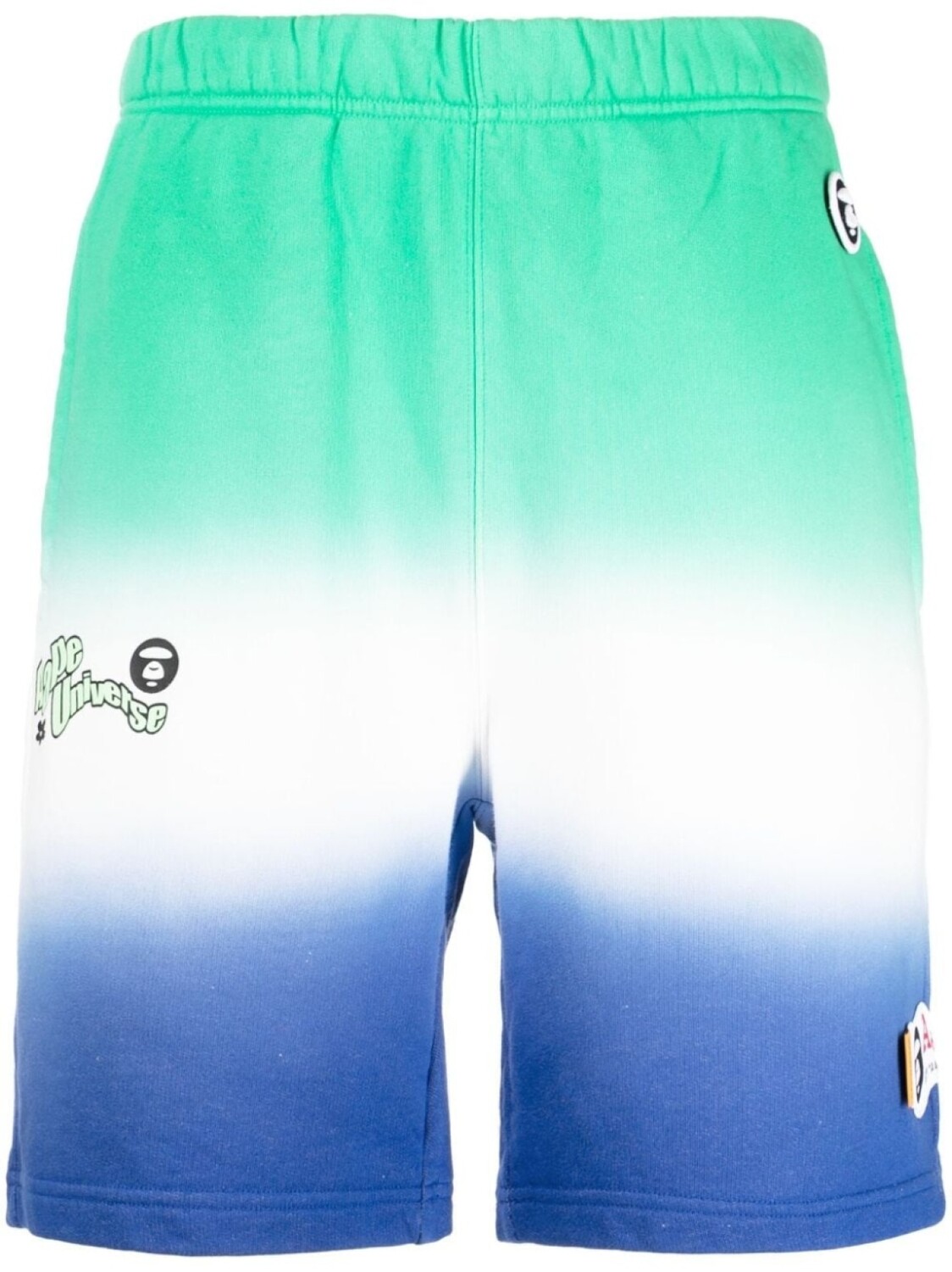 

Шорты в стиле колор-блок AAPE BY *A BATHING APE, зеленый