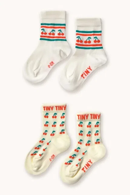 Носки детские вишня Tinycottons, желтый