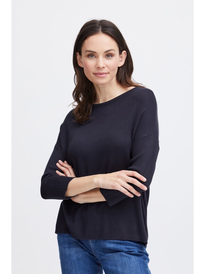 

Пуловер Fransa Strickpullover FRBLUME PU 2 20610794 Schlichter Strickpullover, синий