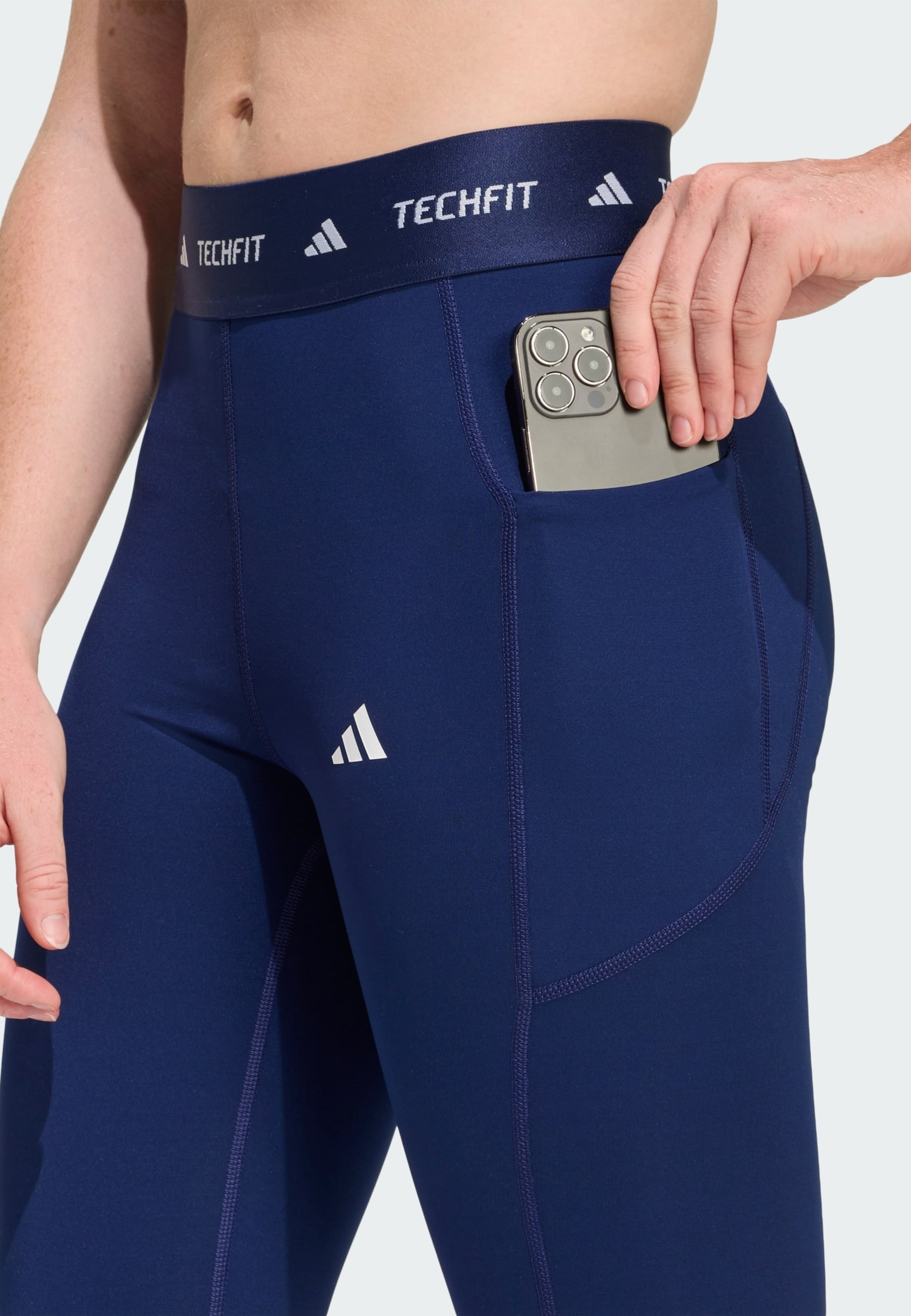 Adidas Performance Узкие спортивные штаны 'STASH' в темно-синем цвете — фото 4
