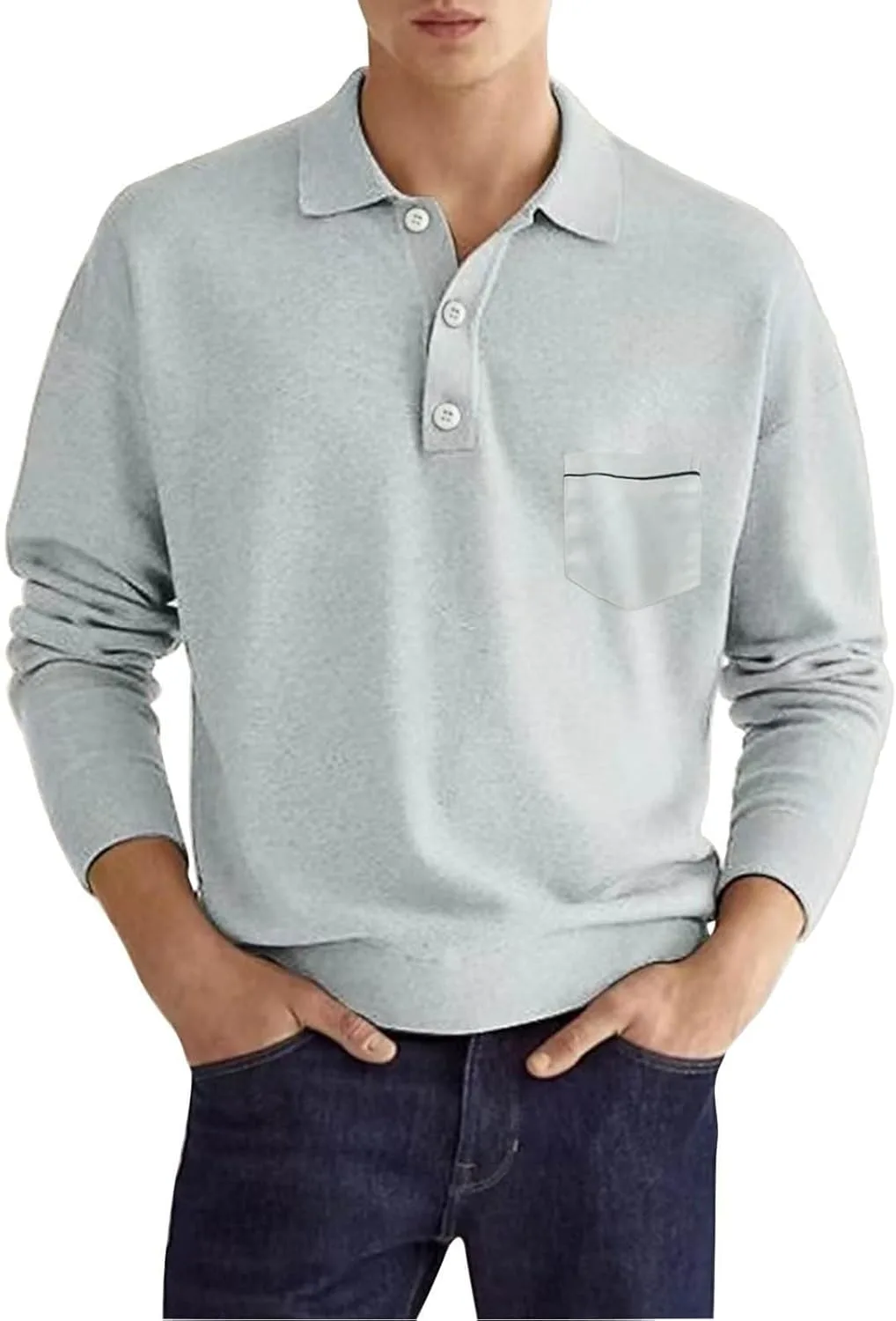 

Длинный поло для мужчин Classic Fit