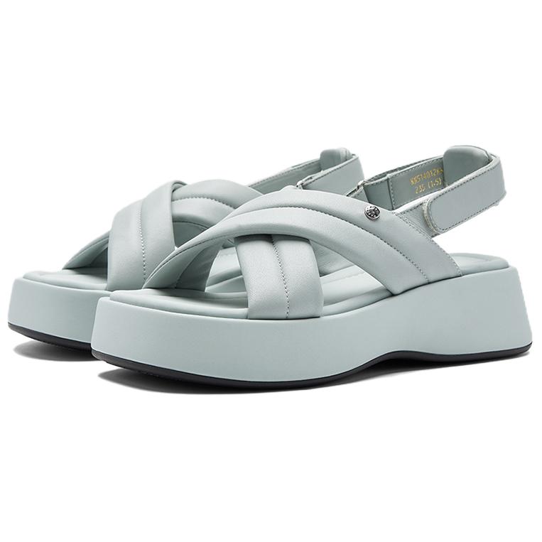 NINE WEST Женские сандалии на одной застежке светло-голубые, цвет Light Blue — фото 4