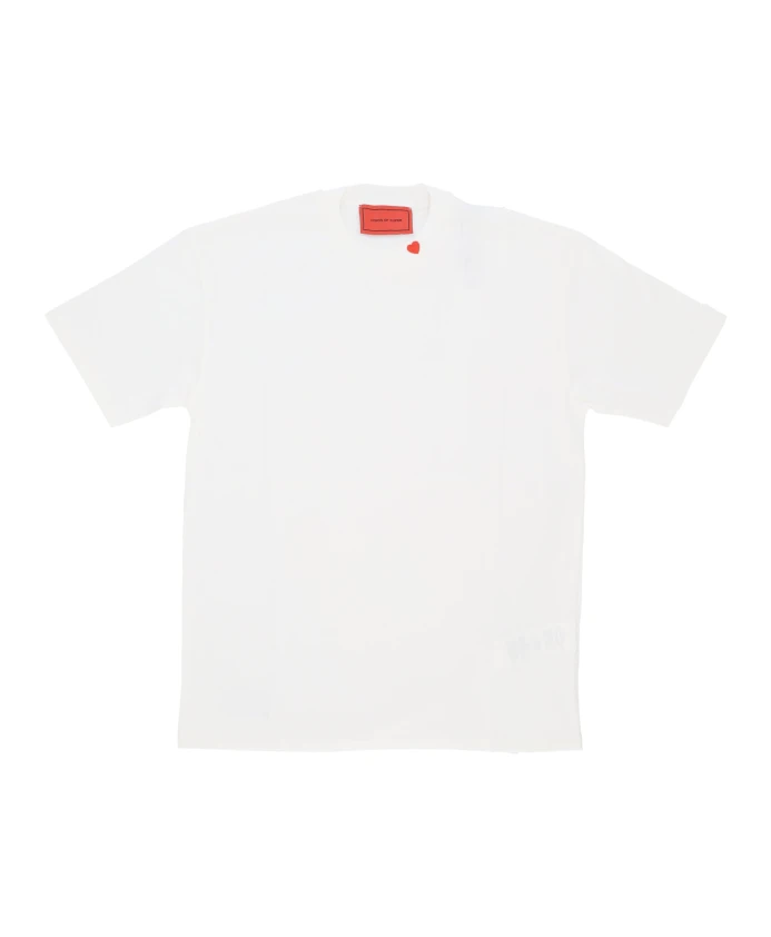 

Футболка с красным сердцем, белая мужская футболка Vision Of Super, белый