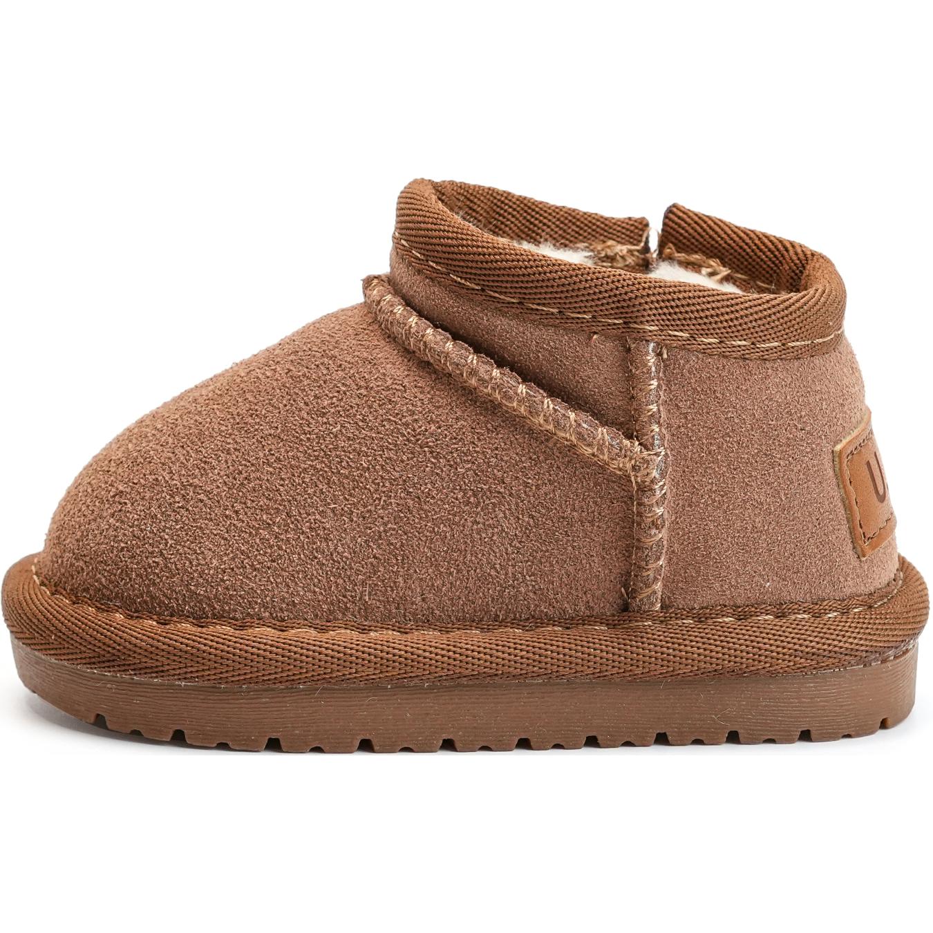 

Детские утепленные ботинки Kids QINUOSHU, коричневый