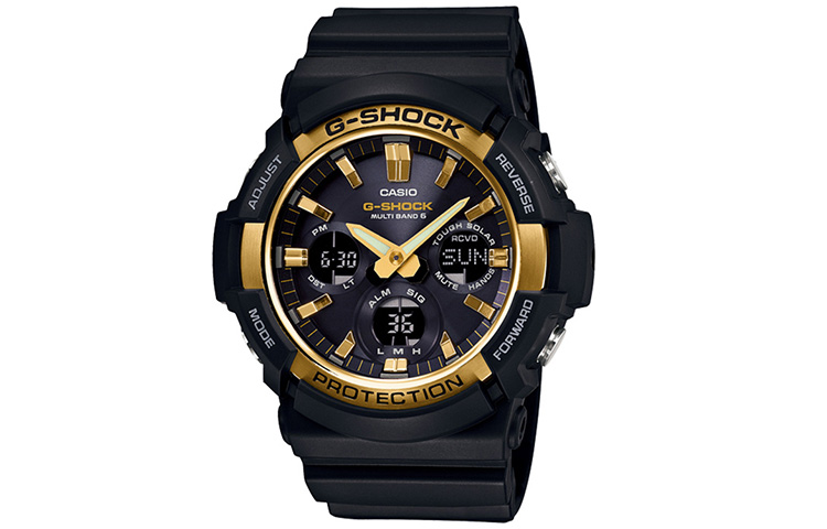 

Мужские черные часы GAW-100G-1APR CASIO