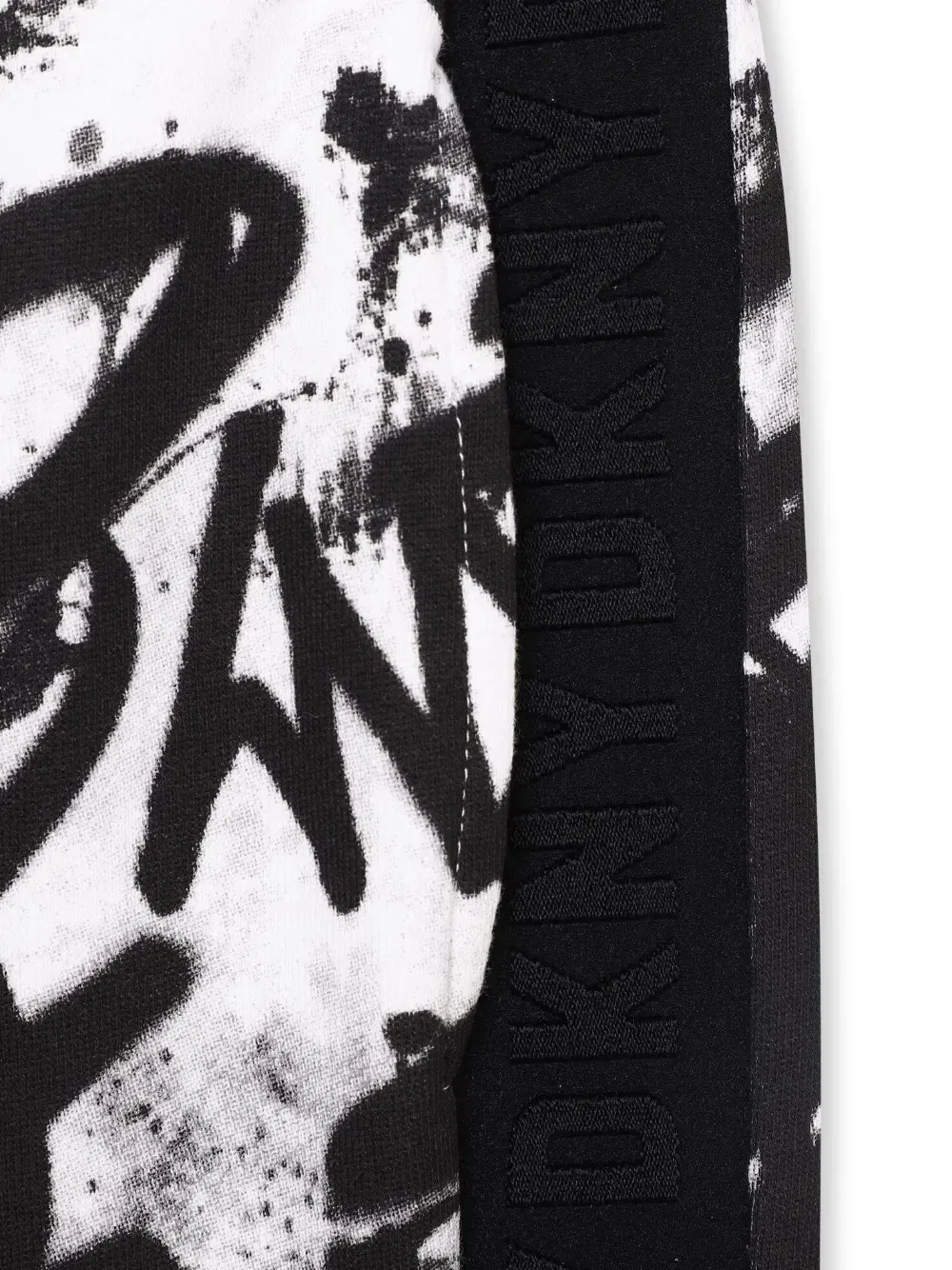 Брюки с граффити-принтом Logo-Tape Dkny Kids, белый — фото 3