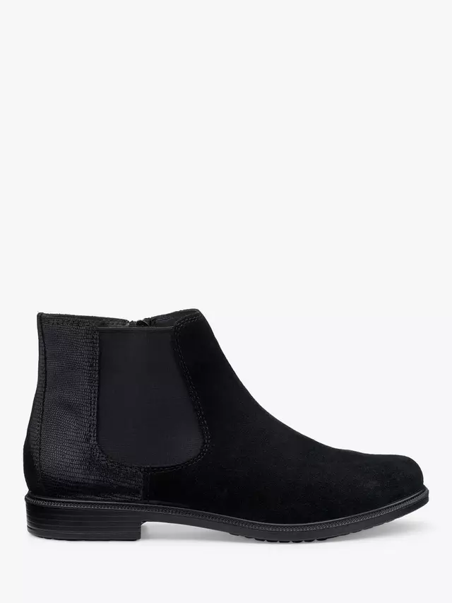 

Ботильоны Hotter Tenby Suede Chelsea, черный