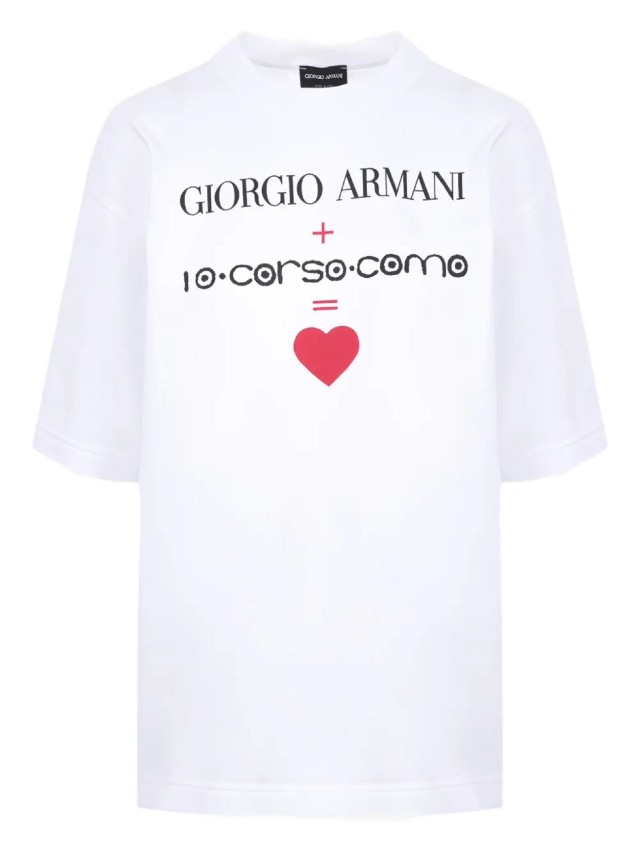 

Хлопковая футболка X 10 Corso Como Giorgio Armani, белый