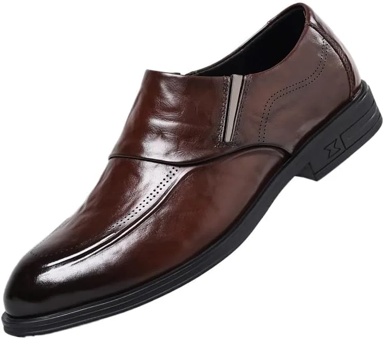 Туфли классические кожаные Slip-on, коричневый UOPYNE