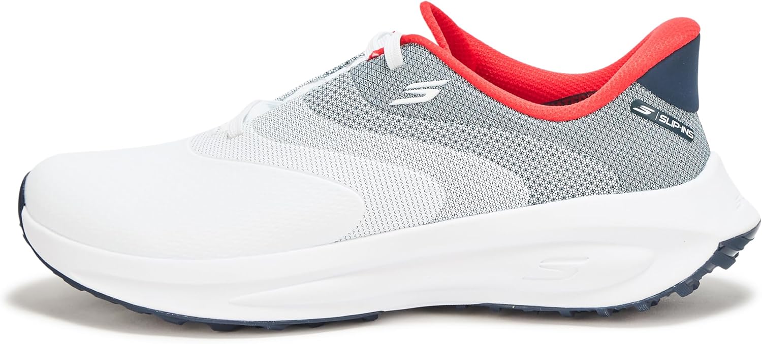 Мужские кроссовки Skechers Flow Si, белый/красный/синий/темно-синий — фото 2