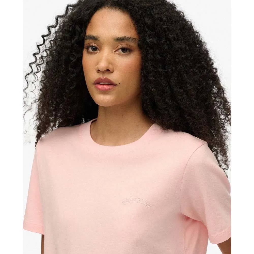 Футболка с коротким рукавом Superdry Essential Logo Emb, розовый — фото 4