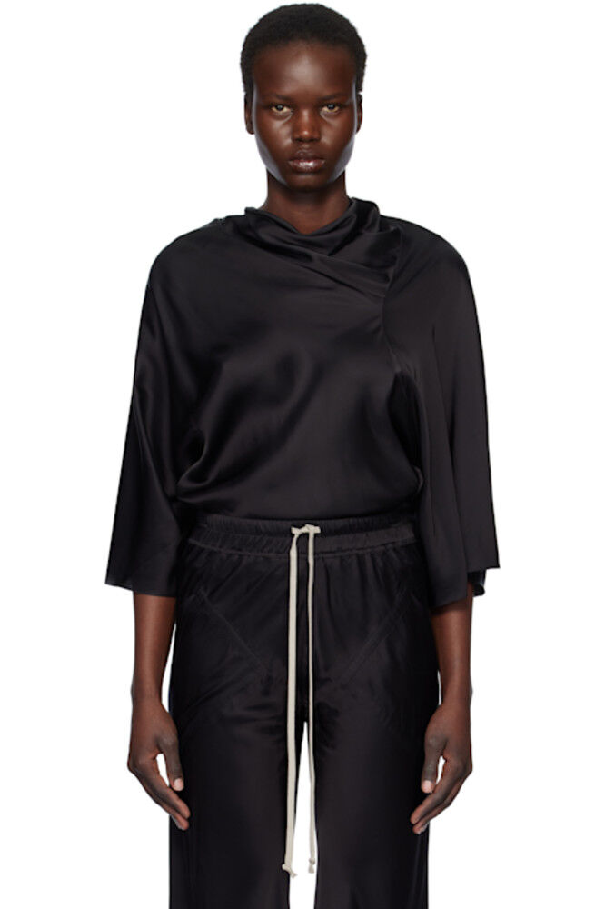 

Черный голливудский цилиндрический топ Rick Owens