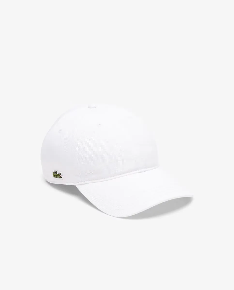 

Хлопковая саржевая бейсболка унисекс Lacoste, белый