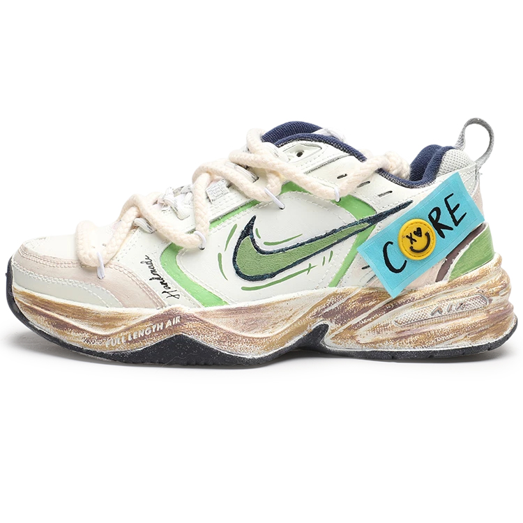 

Air Monarch 4 низкие массивные кроссовки unisex Nike, зеленый коричневый