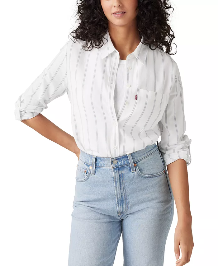 

Женская рубашка Darlene с воротником и застежкой на пуговицы Levi's, синий