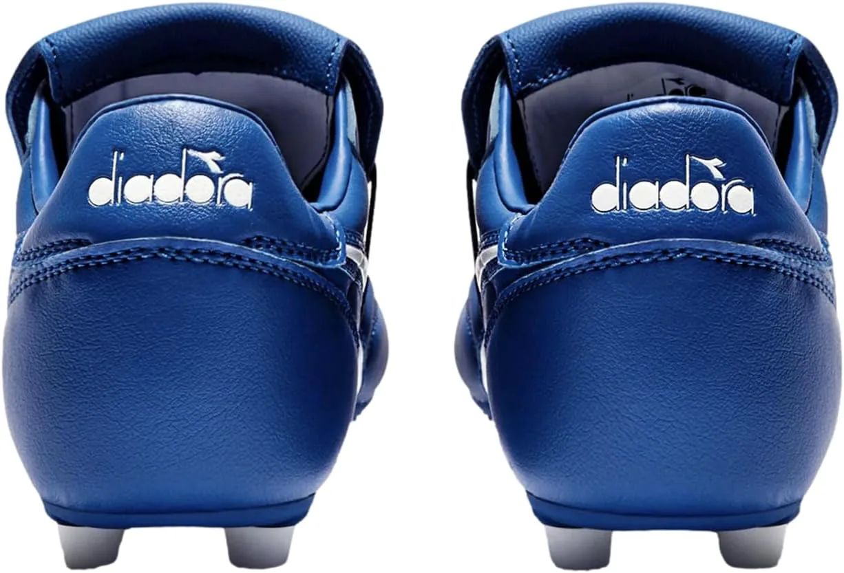 Футбольные бутсы Diadora Brasil OG LT T MDPU для мужчин - ультра-мягкая кожа, водоотталкивающая, подошва для твердого грунта, съемная стелька, белый — фото 3