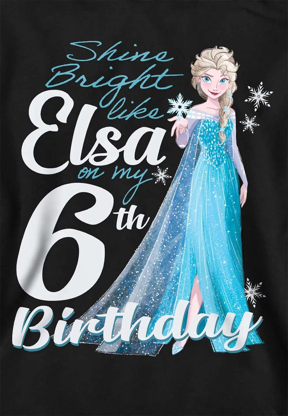 Детская худи Disney Frozen Эльза, черная, черный — фото 2
