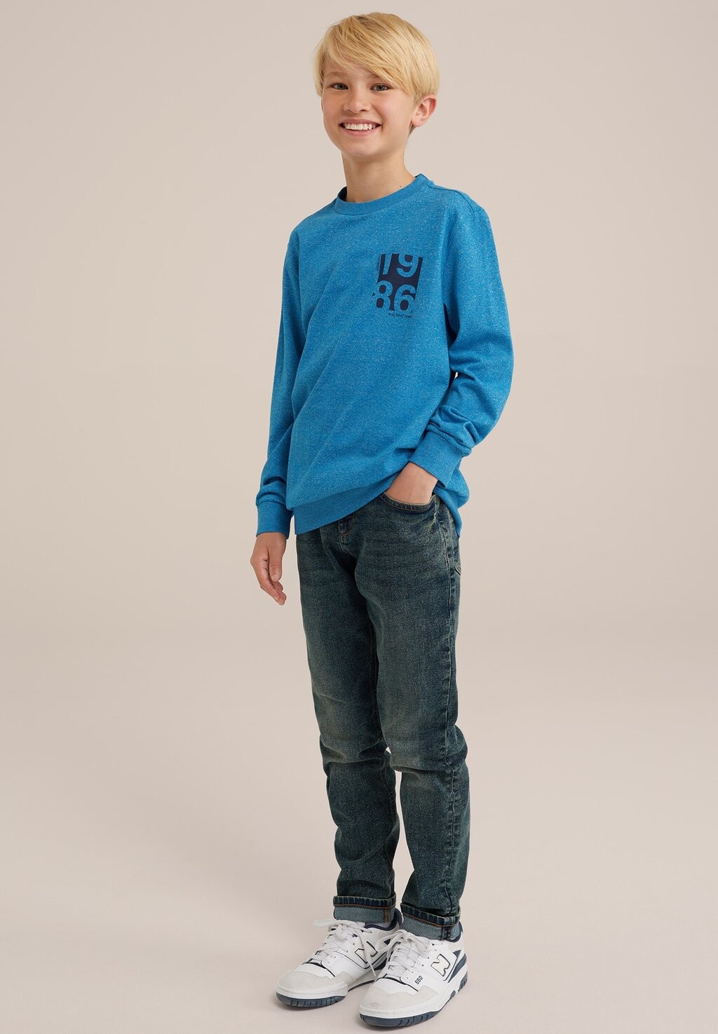 

Рубашка с длинным рукавом RIDGE WE Fashion, синий
