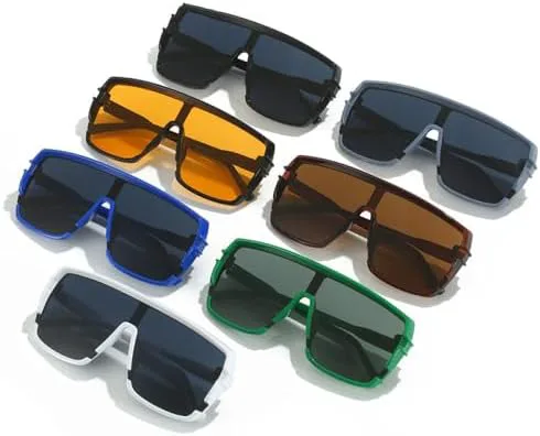 

Солнцезащитные очки большого размера 2027 года для женщин и мужчин. Модные солнцезащитные очки в винтажном стиле. Спортивные очки-маска MTZJH, Gray Black