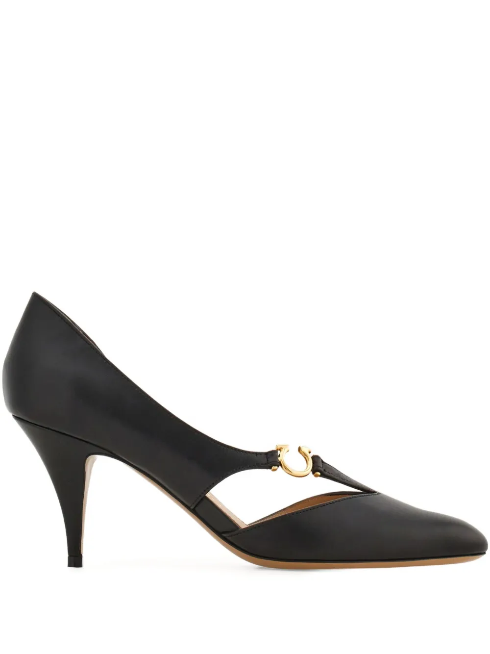 Туфли Gancini 70 Ferragamo, черный