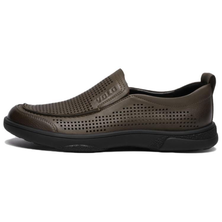 

Кожаные туфли лоферы мужские Khaki VOLO, Black 225233031 L