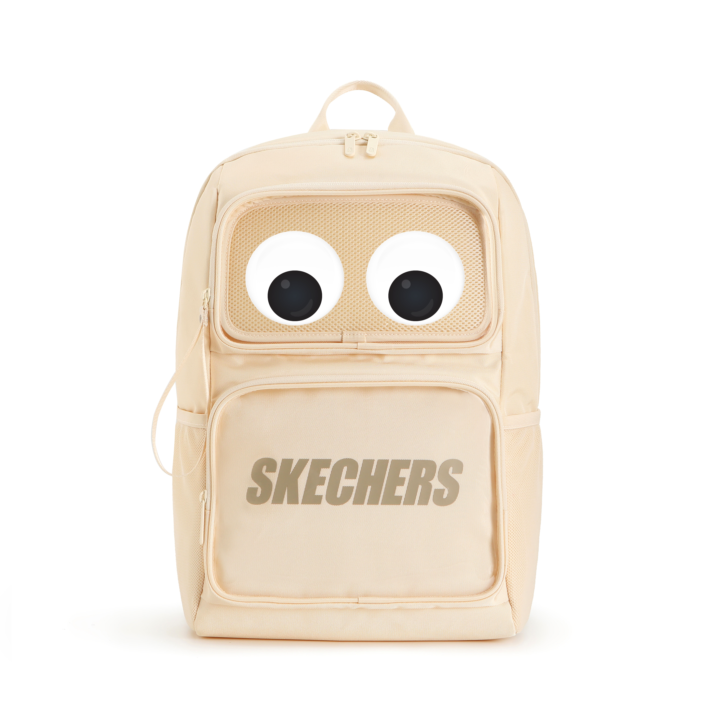 

Skechers Лёгкий и универсальный рюкзак обычный унисекс светло-песочный жёлтый, Light Sand Yellow+Large Eyes Sticker