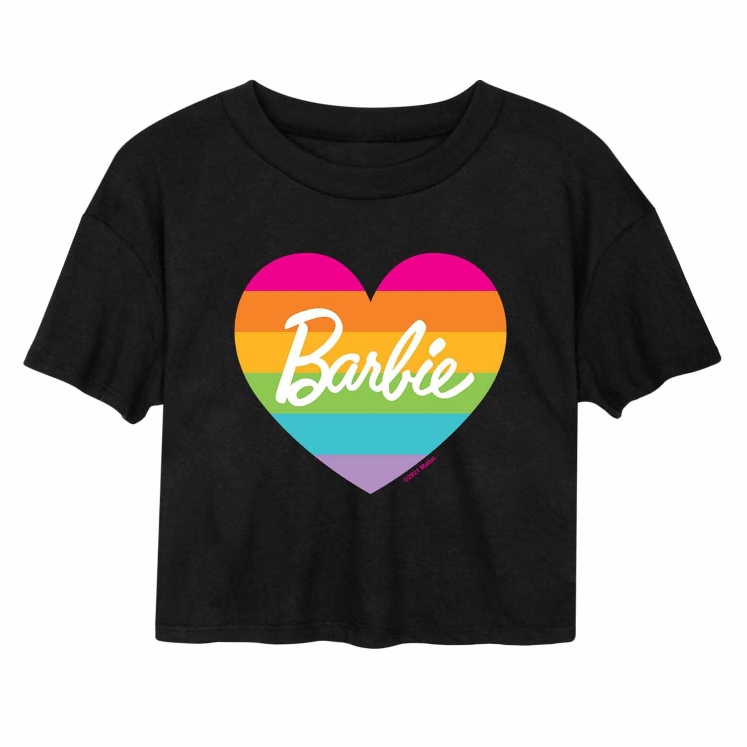 

Укороченная футболка с рисунком Barbie Pride Heart для юниоров Barbie