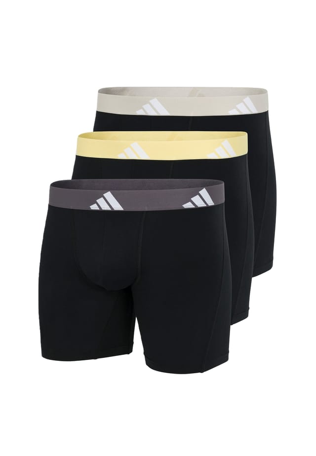 

Длинные шорты / брюки 3 шт. в упаковке активный гибкий хлопок Adidas, черный