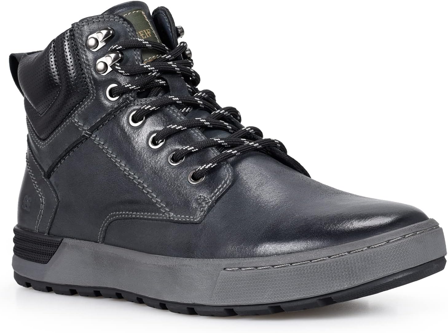 

Мужские ботинки FIEEIF из натуральной кожи, с шнуровкой, удобные спортивные кроссовки средней высоты, повседневные ботинки Чакка для мужчин, нескользящие обувь для улицы, синий