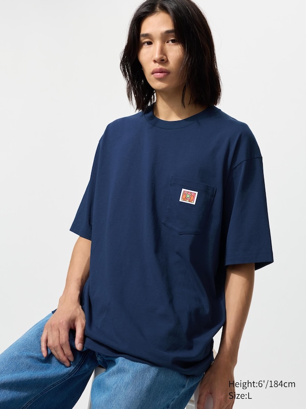 Футболка UT NY Pop Art (Keith Haring) Uniqlo, 68 blue