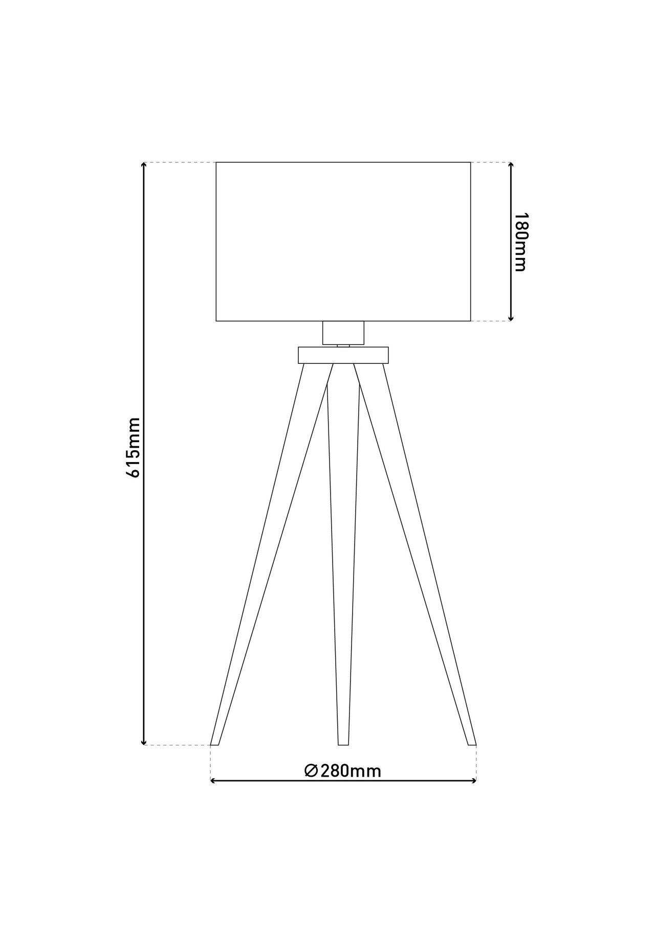 

Торшер TRIPOD с E27 Näve Leuchten, weiß