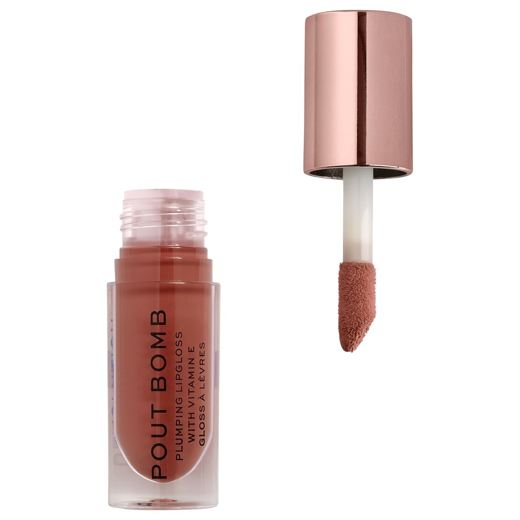 

Блеск для губ revolution pout bomb plumping gloss peachy coral Revolution, cookie, объем 4.6 мл
