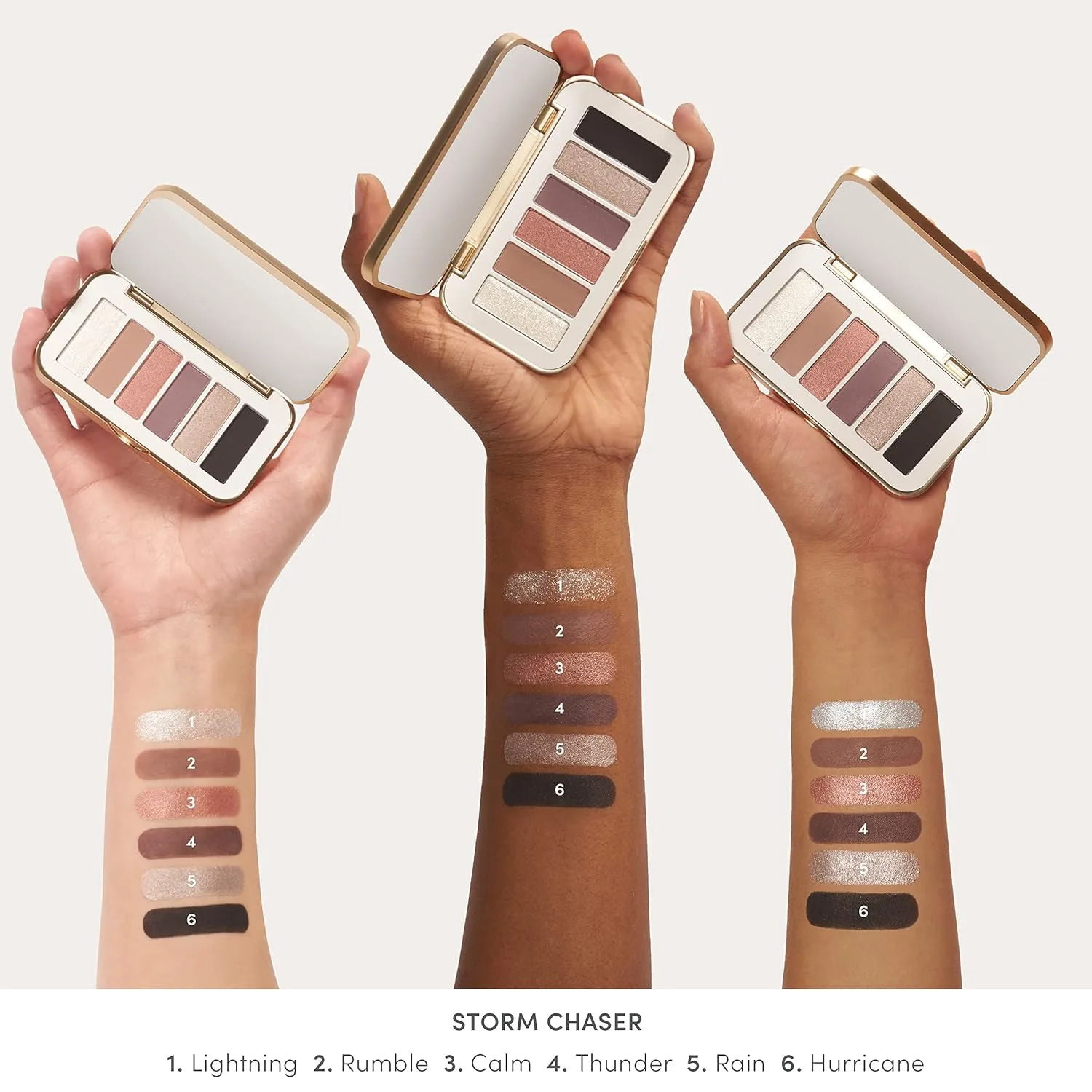 jane iredale PurePressed Eye Shadow Triple | Высокопигментированные минеральные тени для век | Долговечная формула, устойчивая к скатыванию | Безопасно для чувствительных глаз, Storm Chaser — фото 4
