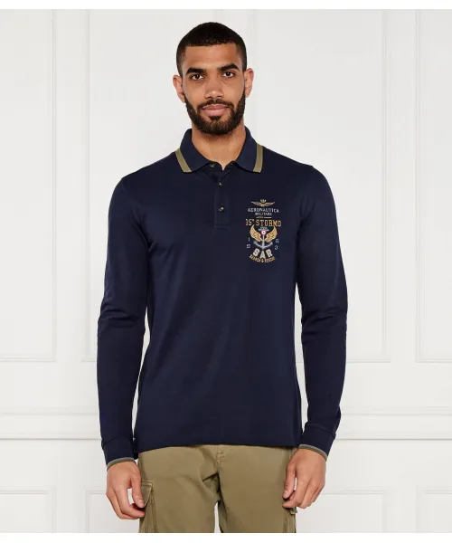 

Футболка поло Regular fit Aeronautica Militare, синий