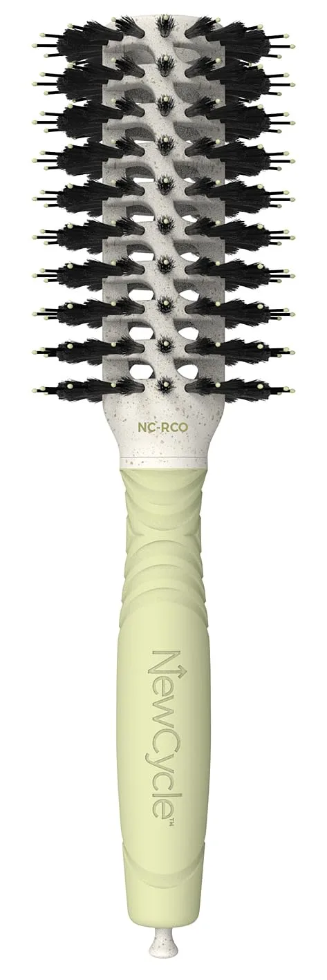 кисть для волос Olivia Garden NewCycle Professional из 100% переработанных материалов, быстро укладывает все типы волос и создает стойкие прически Круглая сглаживающая