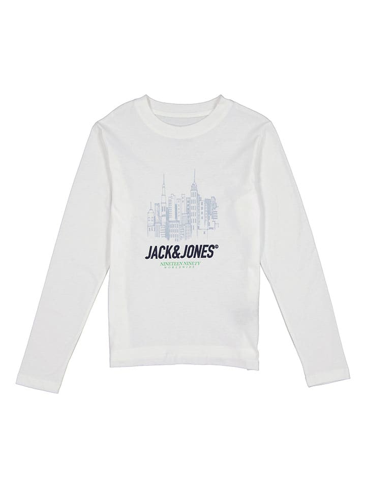 

JACK & JONES Junior Футболка с длинными рукавами "Йорк" белого цвета