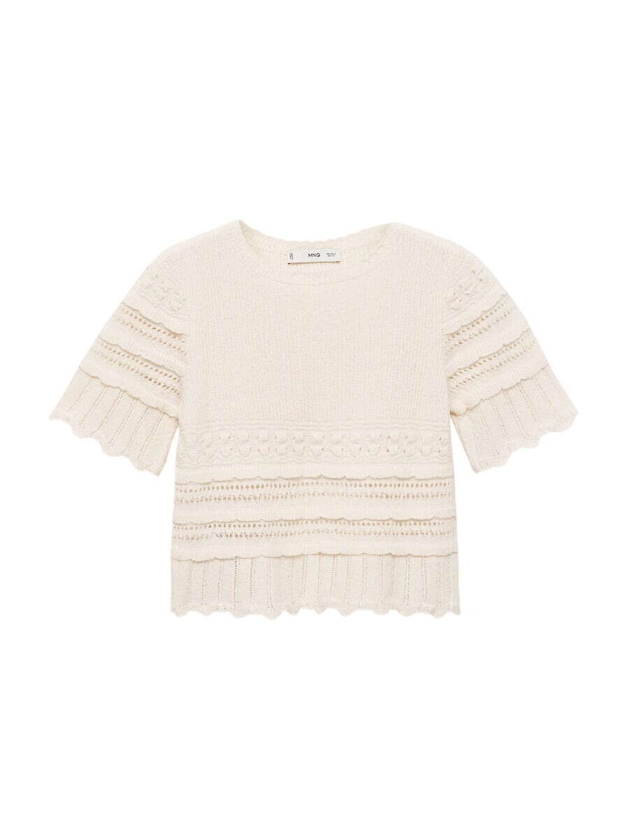 

Тонкий вязаный свитер MANGO Sweater PICAROL, светло-бежевый